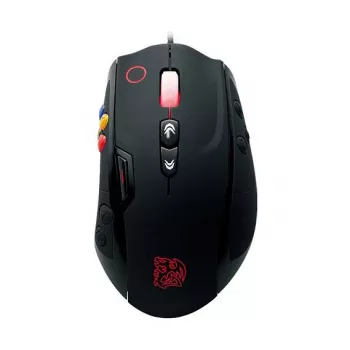 Thermaltake Tt eSPORTS VOLOS Laser Gaming Mouse, 8200 DPI, 14 Buttons, Wired, Black