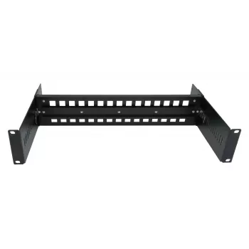 EXSYS DIN-Rail Rackmount Kit, 2U, 19-inch, 35mm DIN-Rail, Black EX-6090