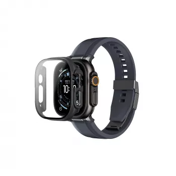 AMAZINGTHING Radix Full Protection Case with Tempered Glass for Apple Watch Ultra 3 49mm – Black