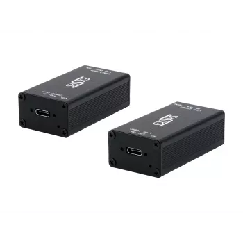 EXSYS EX-1502HMVS Industrial 1-Port USB-C 3.2 Gen 1 to USB-A Adapter with 15KV ESD Surge Protection, DIN Rail Mounting, 9-48V DC