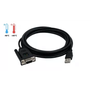 EXSYS EX-1311-2FT USB 2.0 to RS-232 Serial Adapter, DB9 Female, FTDI Chipset, Industrial Temperature Range