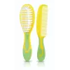 Kidsme Baby Hairbrush and Comb Set – Soft Bristles, BPA-Free, Ergonomic, White/Grey