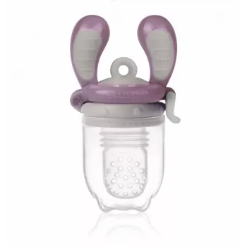 Kidsme Food Feeder Medium Plum - Baby Fruit and Vegetable Teether, 4m+