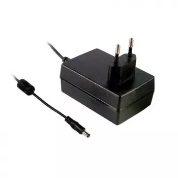 MEAN WELL GSM36E12-P1J Medical Power Supply, 12V DC 3A 36W, EU Plug, 2.1x5.5mm DC Barrel Plug