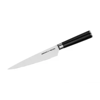 SAMURA Harakiri All-Purpose Knife 192 mm AUS-8 Steel Full Tang Black Handle