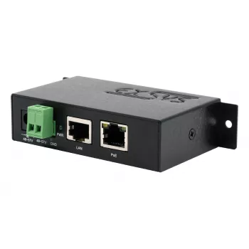 EXSYS EX-6008POE Gigabit PoE++ Injector, 60W, IEEE 802.3bt, 48-57V DC Terminal Block Input, DIN-Rail/Wall Mounting