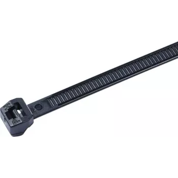 HellermannTyton OS Series Cable Ties with External Teeth 150 x 4.6 mm Black (100-Pack) 118-05850