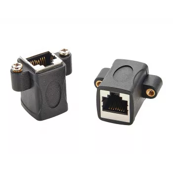 EXSYS EX-49306 Cat.5e RJ45 Socket-to-Socket Keystone Adapter Module, Black