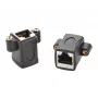EXSYS EX-49306 Cat.5e RJ45 Socket-to-Socket Keystone Adapter Module, Black