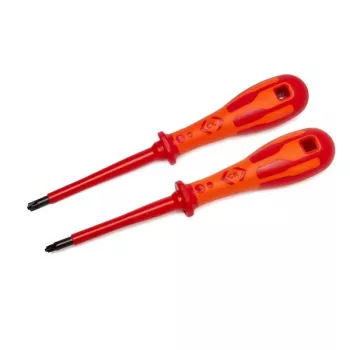 C.K T49146 Dextro VDE Modulo Screwdriver Set, 2-Piece, Modulo Blades Size 1 and 2, VDE 1000 V Insulated