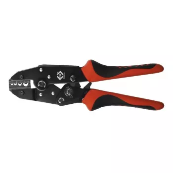 C.K Tools T3697A Ratchet Crimping Pliers for Uninsulated Cable Lugs 1-10 mm²
