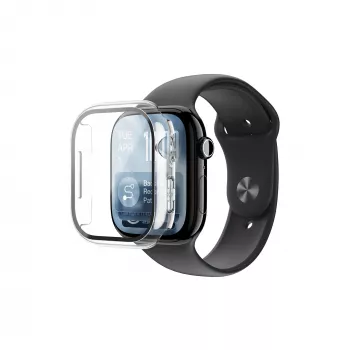 AMAZINGTHING Radix Screen Protector with Case for Apple Watch Series 11 42 mm – Transparent