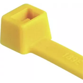 HellermannTyton T50R Cable Tie, Polyamide 6.6, Yellow, 200mm x 4.6mm, 100-Pack 111-04805