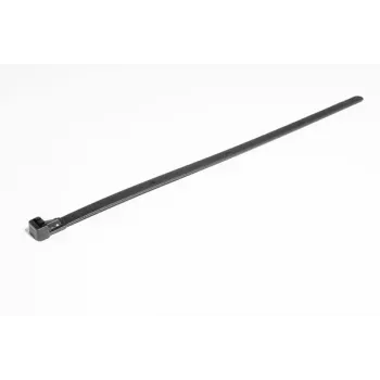 HellermannTyton REL250 Reusable Cable Tie, 250 x 7.6 mm, Black, PA66, 100-Pack 131-22560