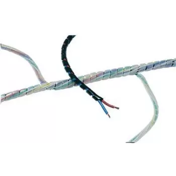HellermannTyton Helawrap Cable Management Sleeve, Transparent, Polypropylene, 10 mm, 25 m 161-41000