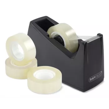 Rapesco 1619 Desktop Tape Dispenser Black