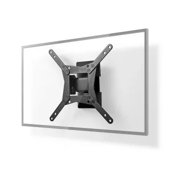 Nedis Full-Motion TV Wall Mount for 32-65 inch Screens, 35 kg, VESA up to 400x400, Black