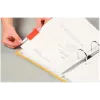 LEITZ Esselte Full-View Index Tabs, Transparent Coloured Film, 200 mm Strip Width, Assorted (Orange, Yellow), 25 Pieces (55002)