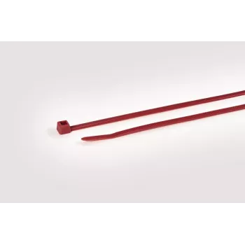 HellermannTyton T50R Red Polyamide Cable Tie, 200mm x 4.6mm, 100-Pack 111-04804