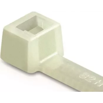 HellermannTyton T 120 R Cable Tie, Natural, 387 mm x 7.6 mm, 100-Pack