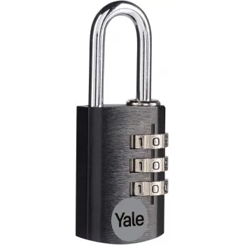 Yale YE3CB/20/121/1/BK 20 mm black combination padlock