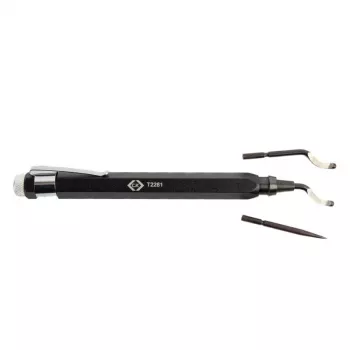 C.K Tools T2281 Deburring Tool Set with 3 HSS Blades
