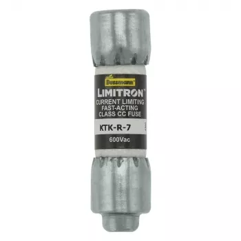 Eaton KTK-R-7 Class CC fast-acting fuse, 7 A, 600 V AC, 200 kA breaking capacity, 10-Pack