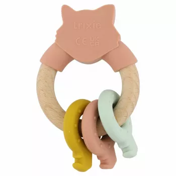 Trixie Chew Toy Made of Wood and Silicone, Cat, from 0 Months