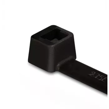 HellermannTyton T50R-PA66-BK-C1 Cable Ties 200x4.6mm Black (100-Pack) 111-05000