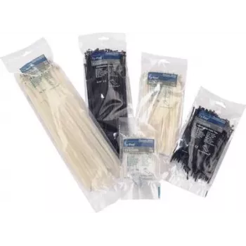 ABB TY5242MR Cable Tie, Polyamide/Stainless Steel, Transparent, 100 Pieces