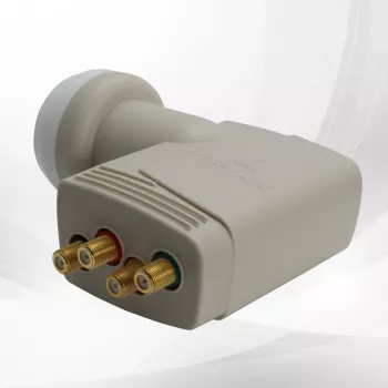 Triax TQT 400 Gold Universal Quattro LNB with 4 Outputs for Multiswitch 304873