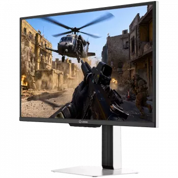 LORGAR 24.5 inch Full HD IPS 400Hz Gaming Monitor, Dual LED, HDR600 Ready, Height-Adjustable, White