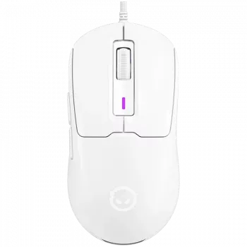 LORGAR MSA10R Wired Gaming Mouse, PixArt 3311, 6 Programmable Buttons, White (LRG-MSA10R-WH)