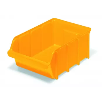 raaco E5 Euro Shelf Storage Box, 25 l, Orange (123686)
