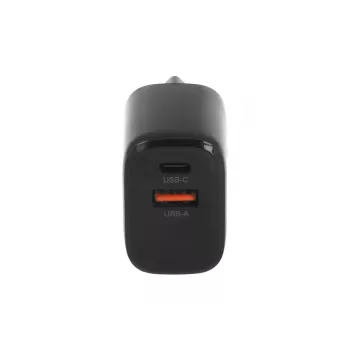 MOVANO GaN 20W USB-C PD + USB-A charger (black)