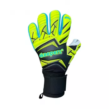 4Keepers Force V5 25 Wave NC Goalkeeper Gloves Black/Fluo Green Size 9.5