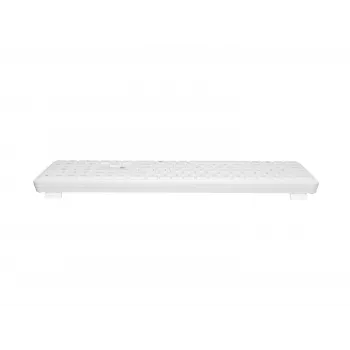 NATEC Tang US Wireless Bluetooth + 2.4 GHz Silent Slim Keyboard, White