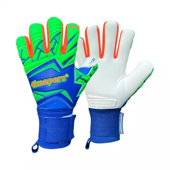 4Keepers Force V5.25 Twist HNC Goalkeeper Gloves Blue-Green Size 9.5