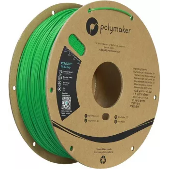 Polymaker PolyLite PLA Pro Filament 1.75 mm 1 kg Green High Stiffness Impact Resistance PA07008