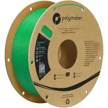 Polymaker PolySonic PLA High Speed 1.75mm Green 1kg 3D Printer Filament PA12010