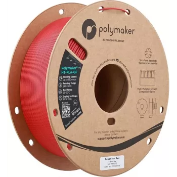 Polymaker HT-PLA-GF 1.75mm Power Tool Red 1kg - high-temperature glass fibre reinforced PLA filament