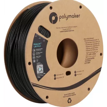 Polymaker PolyLite LW-PLA Filament 1.75mm 750g Black PA08001