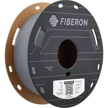 Polymaker Fiberon PA6-GF25 3D Printer Filament, 1.75 mm, 0.5 kg, Grey