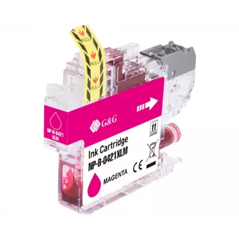 G&G Compatible Magenta Ink Cartridge for Brother LC421XLM (500 Pages, High Yield) 20557