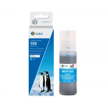 G&G Compatible Epson 102/C13T03R240 Cyan Ink Bottle (20694)