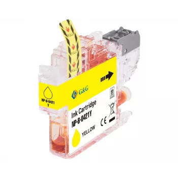 G&G Compatible Ink Cartridge Brother LC421Y Yellow (200 Pages) 20562