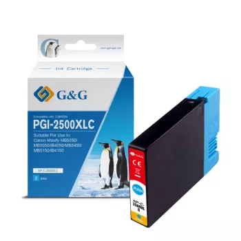 G&G Compatible Cyan Ink Cartridge for Canon PGI-2500XLC (09858)