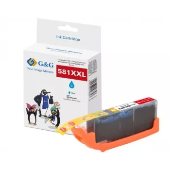 G&G Compatible Canon CLI-581C XXL Cyan Ink Cartridge (15842)