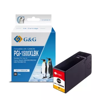 G&G Ninestar Compatible Canon PGI-1500XLBK Black High Yield Ink Cartridge (9350)