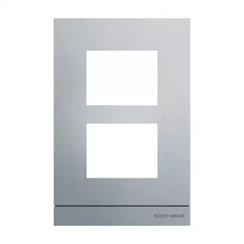 Busch-Jaeger 41392CF-A-03 Audio Front Plate 1/2 Module Alpine White 2TMA200160A0032